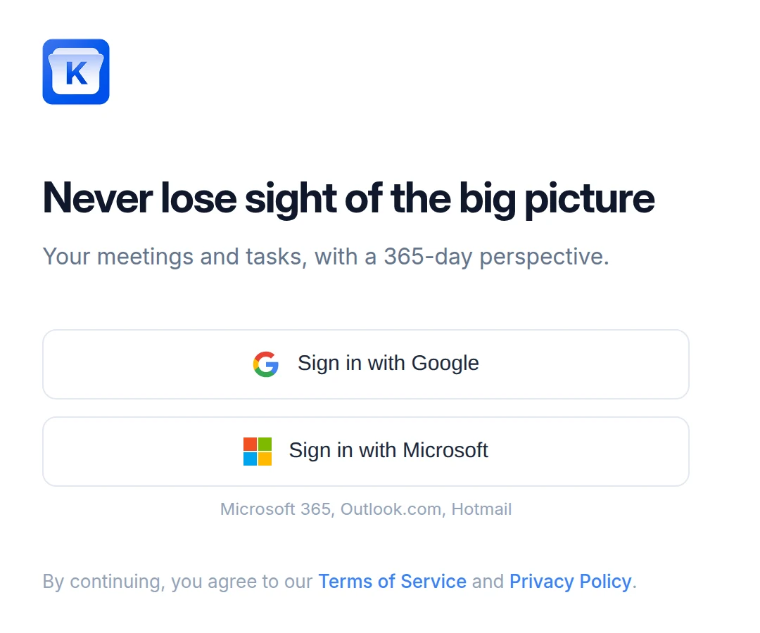 Sign in with Google or Microsoft